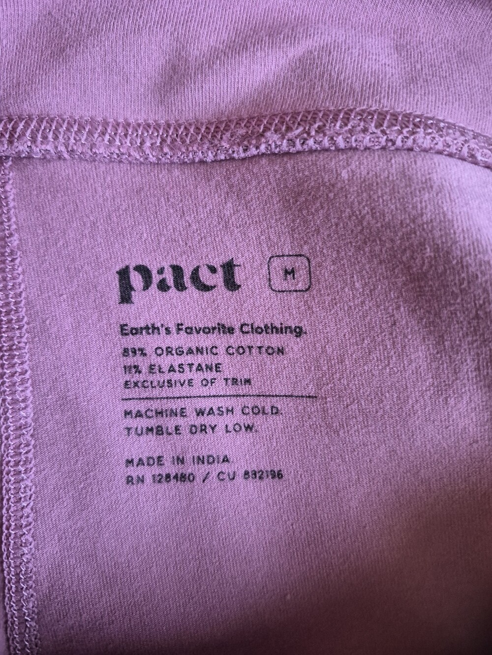 Pact Organic Cotton Pink Skort - Picture 4 of 5